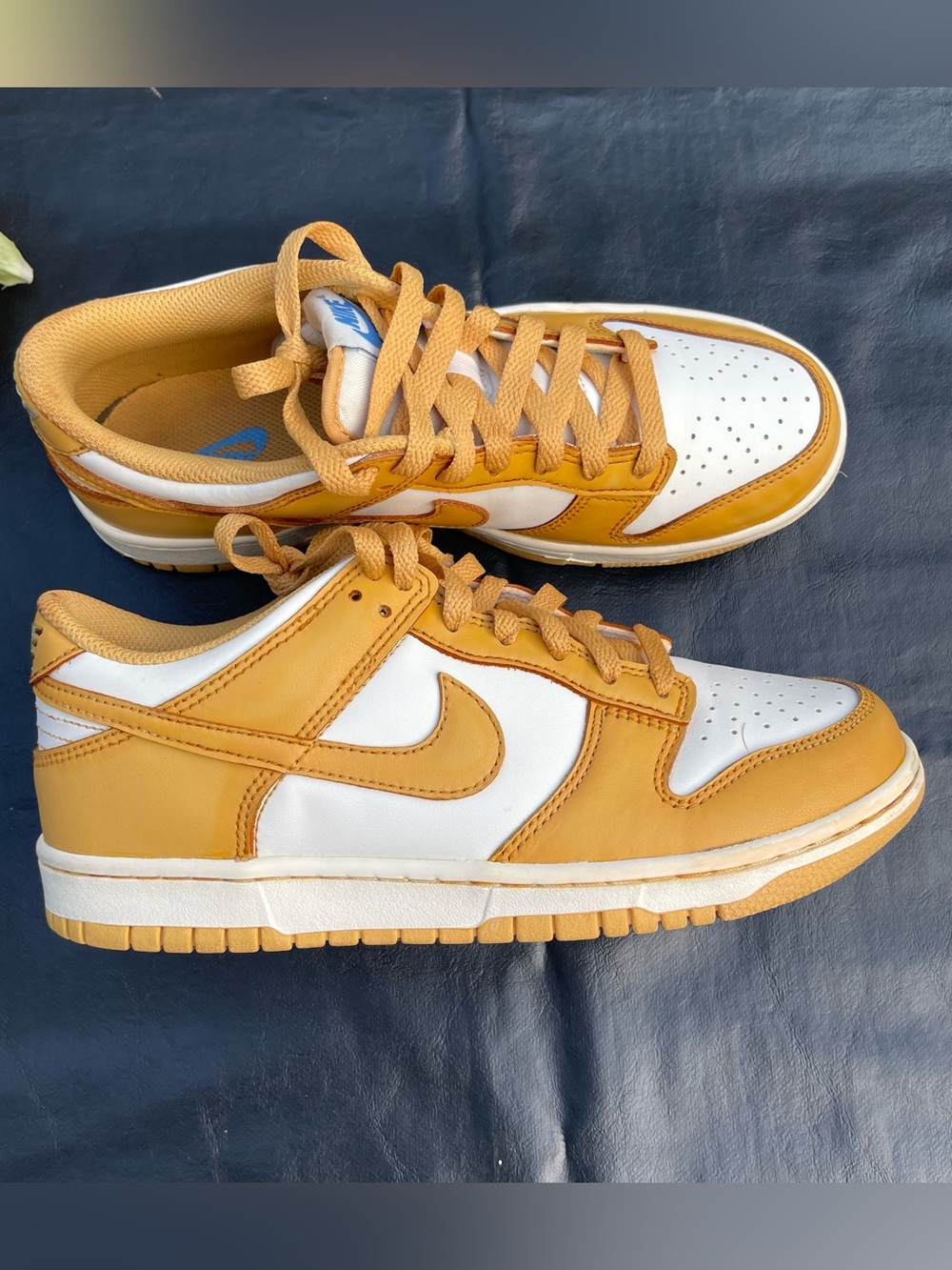Nike Dunk Low Laser Orange White Sneakers Big Kids Size Y 6